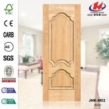 JHK-M02 Nuevo diseño de madera maciza Villa Interior Brich Veneer Natural Thailand Door Panel